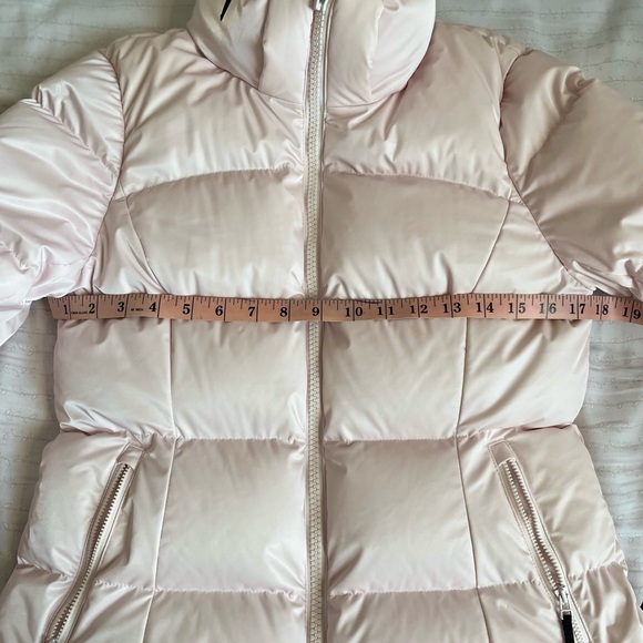 Aritzia Super Snug Super Puffer Jacket Liquid Shine in Mochi Pink Size S - Picture 4 of 15